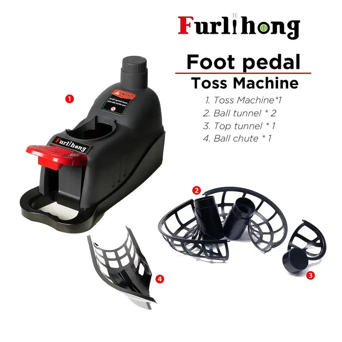 898BH Baseball Soft Toss Machine - Adjustable Angle, Step-On Paddle Launch, No Power Required"