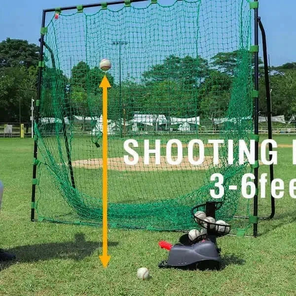 898BH Baseball Soft Toss Machine - Adjustable Angle, Step-On Paddle Launch, No Power Required"
