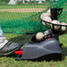 898BH Baseball Soft Toss Machine - Adjustable Angle, Step-On Paddle Launch, No Power Required"