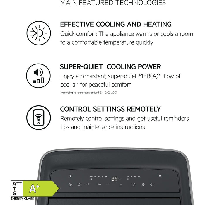 AXP26U559HW Comfort 6000 Portable Air Conditioner A+