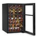 Baridi 52 Bottle Dual Zone Wine Cooler, Fridge, Touch Screen Controls, LED - Black - DH236