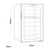 Baridi 52 Bottle Dual Zone Wine Cooler, Fridge, Touch Screen Controls, LED - Black - DH236