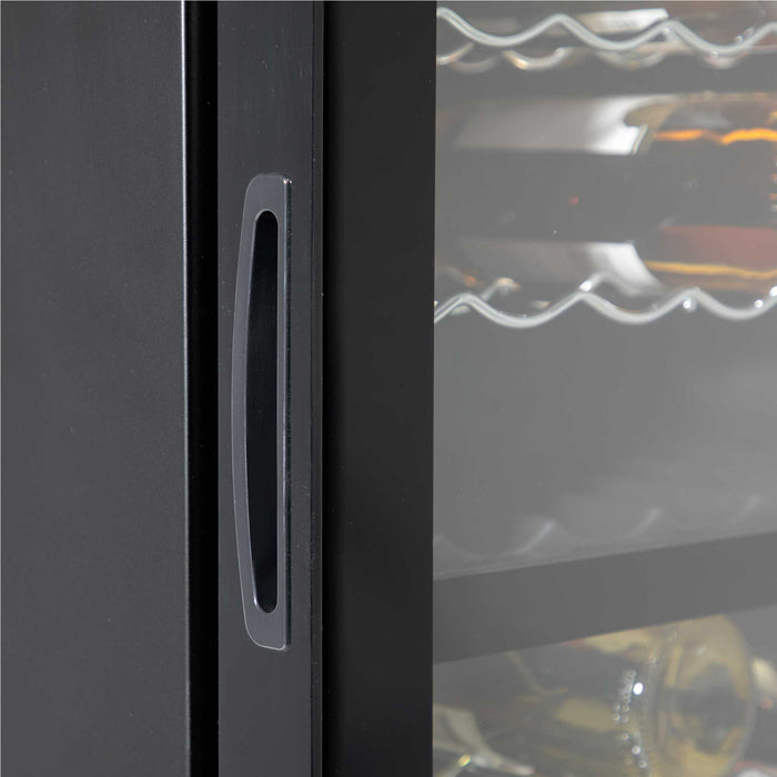 Baridi 52 Bottle Dual Zone Wine Cooler, Fridge, Touch Screen Controls, LED - Black - DH236