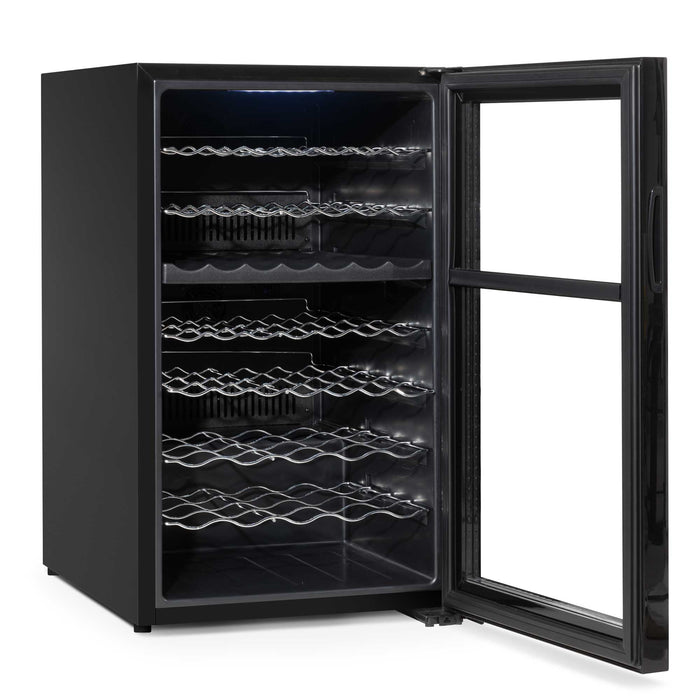 Baridi 52 Bottle Dual Zone Wine Cooler, Fridge, Touch Screen Controls, LED - Black - DH236