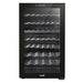 Baridi 52 Bottle Dual Zone Wine Cooler, Fridge, Touch Screen Controls, LED - Black - DH236