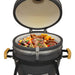 Deluxe 16"(40cm) Ceramic Kamado Style BBQ, Cover, Grid Gripper, Heat Deflector & Heat Deflector Support