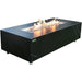 Elementi Varna Marble Porcelain Fire Table OFP121BB