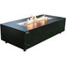 Elementi Varna Marble Porcelain Fire Table OFP121BB