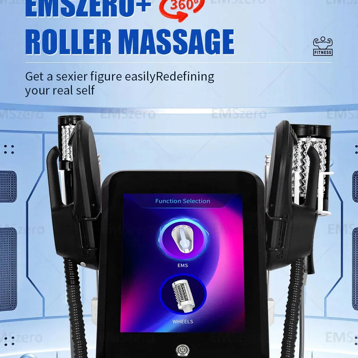 EMSZERO Professional 360° Vacuum Ball Massage Roller - CE Certified Cellulite Remover & Body Slimming Machine for Weight Loss, Muscle Tone & Pain Relief"