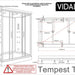 Steam shower -Tempest Twin 1400 from Vidalux
